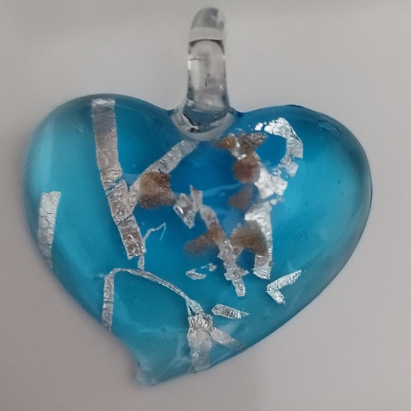 Blue and Brown Art Glass Pendants - Picture 9 of 10